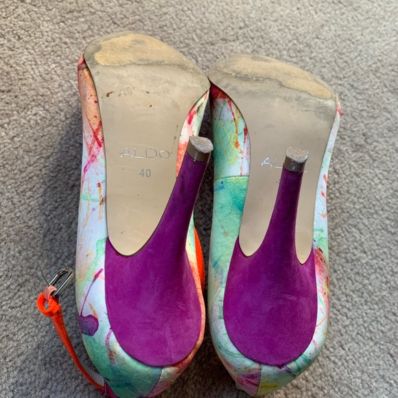 Aldo rainbow splash heels - Picture 4 of 5